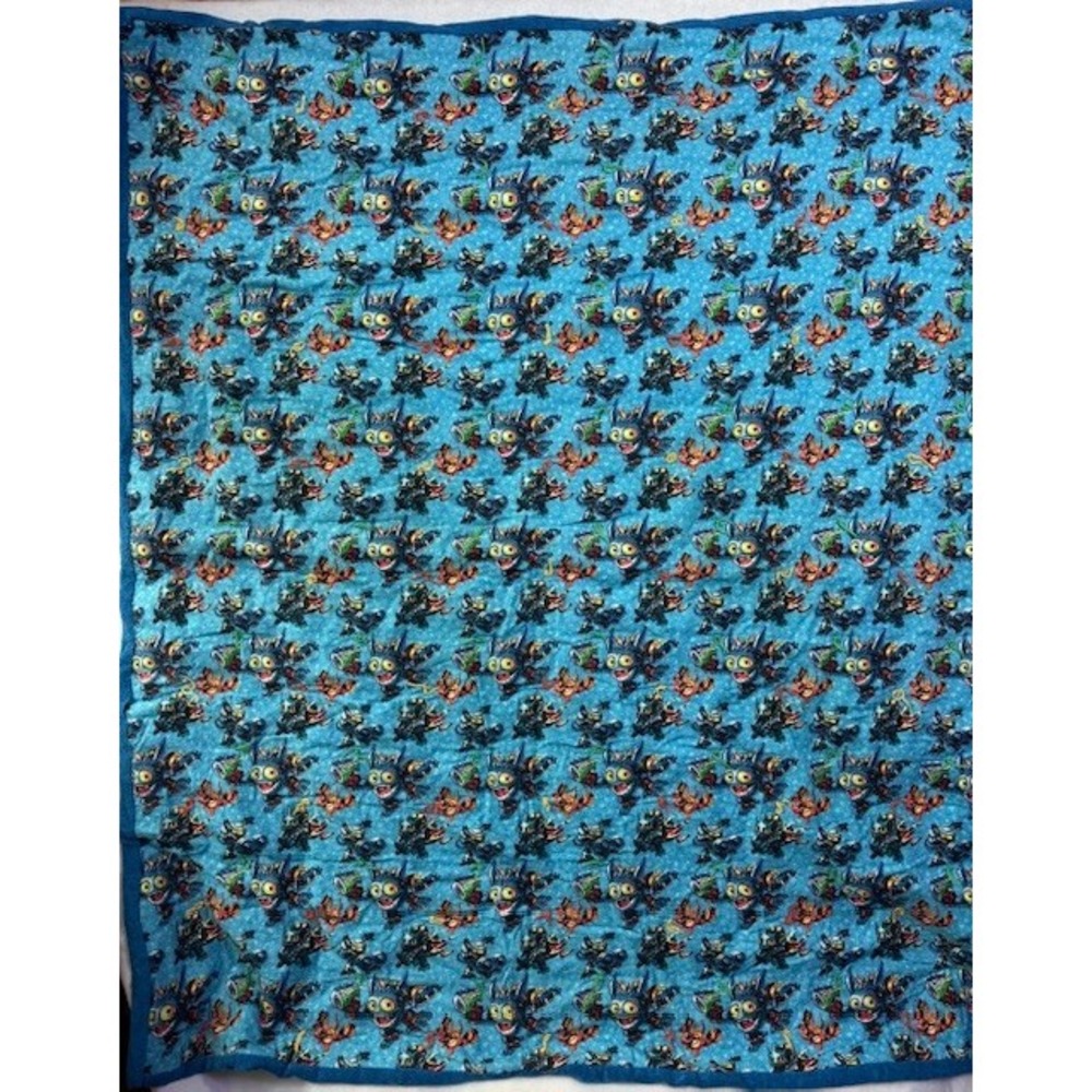 Skylanders Pop Fizz Handmade Knotted Quilt Throw Blanket 43"‎ x 51"